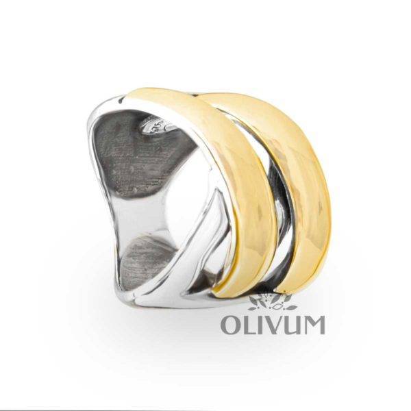 anillo en oro plata colombiano